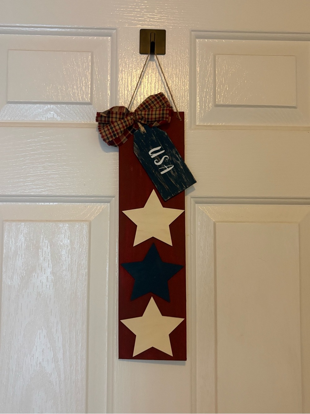 Rustic USA Star Wall Hanger - Red, White & Blue